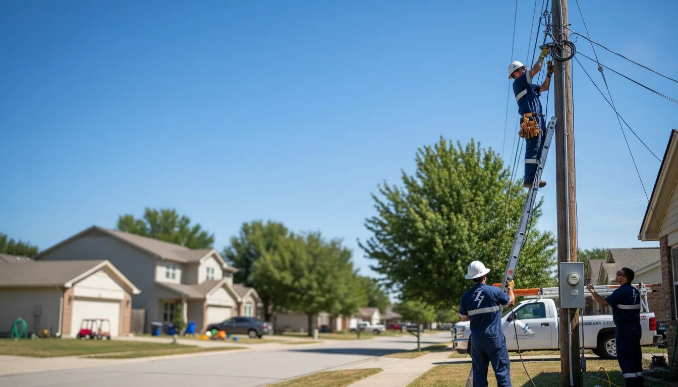 Residential electrician providing installation services in Bloomingdale, MI